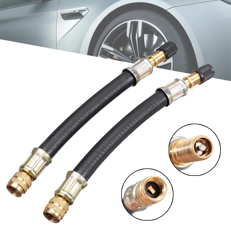 Flexible Hose Braided - 1Pcs Flexible Rubber Tyre Valve Extension