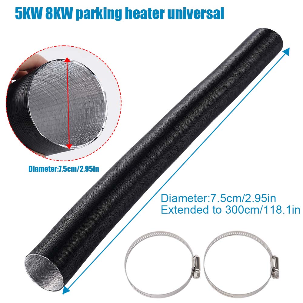 75mm Air Diesel Parking Heater - Flexible Hose Braided บทวิจารณ์และราคา