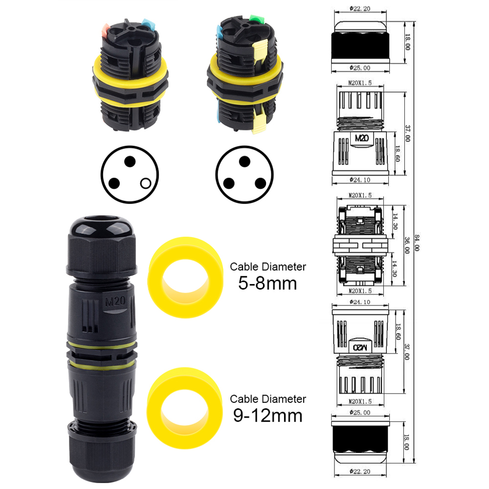 1PCS IP68 M20 Adapter Wire Con - Push Fit Connector บทวิจารณ์และราคา