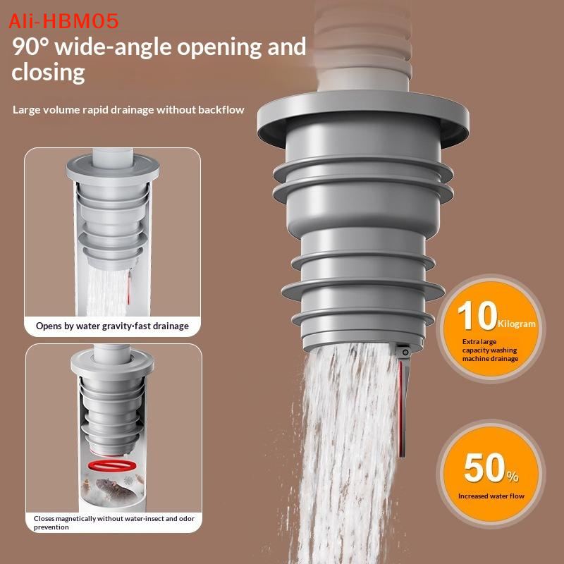 (HB05)Bathroom Sewer Seal Ring - Drain Pipe Clip บทวิจารณ์และราคา