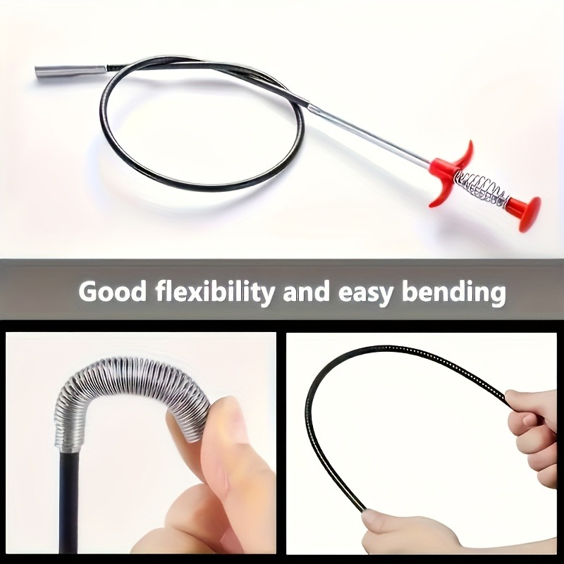 1Pc sewer dredger, toilet clog - Drain Pipe Clip บทวิจารณ์และราคา
