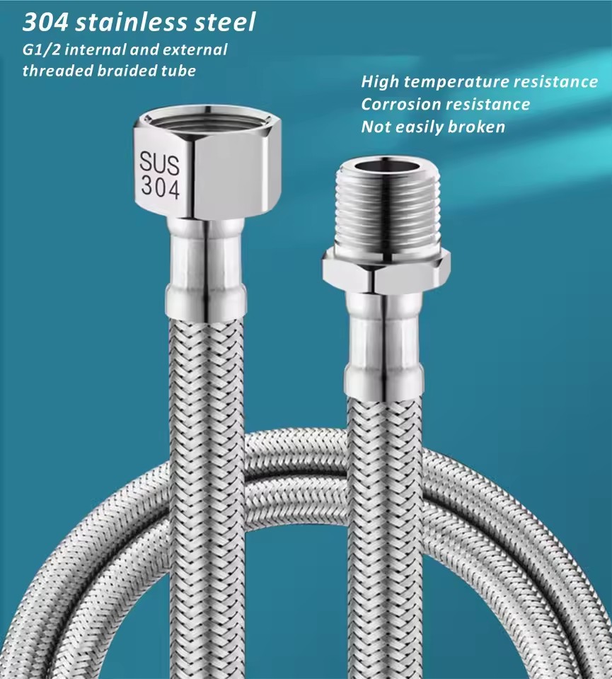 1pc 20/40/60/80/100/150/200CM  - Flexible Hose Braided บทวิจารณ์และราคา