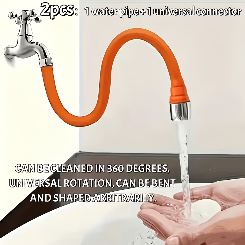 2-in-1 Foldable Faucet Extende - Flexible Hose Braided บทวิจารณ์และราคา