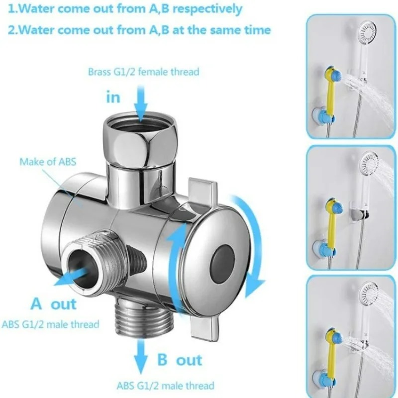  2/3 Way Adjustable Shower Di - Shower Valve Cartridge บทวิจารณ์และราคา