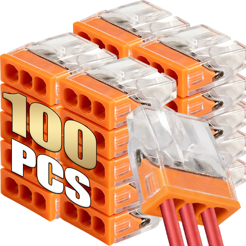 3 Holes Electrical Wire Quick  - Push Fit Connector บทวิจารณ์และราคา