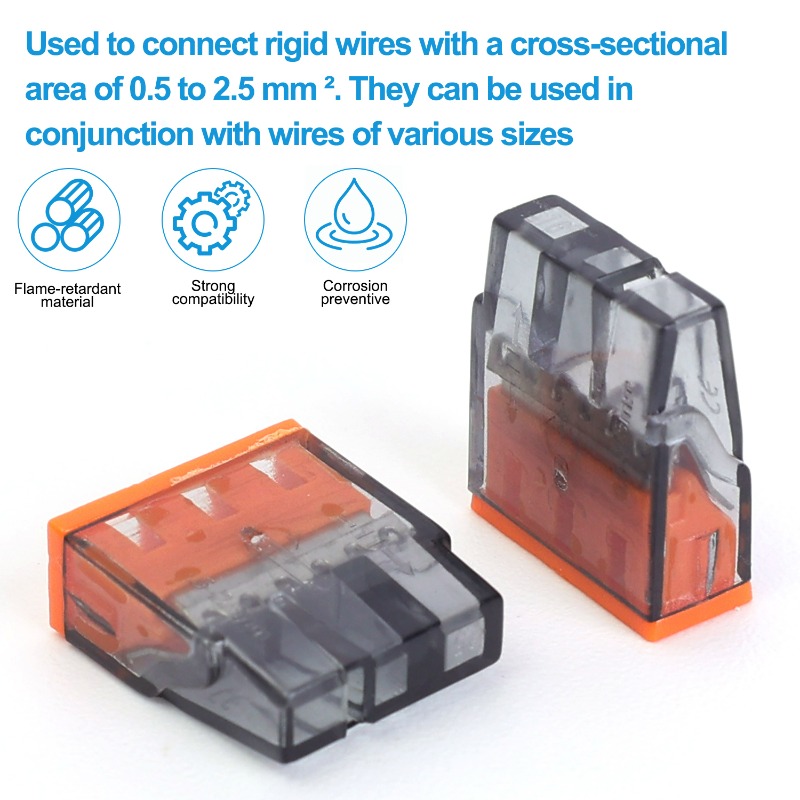 3 Holes Electrical Wire Quick  - Push Fit Connector บทวิจารณ์และราคา