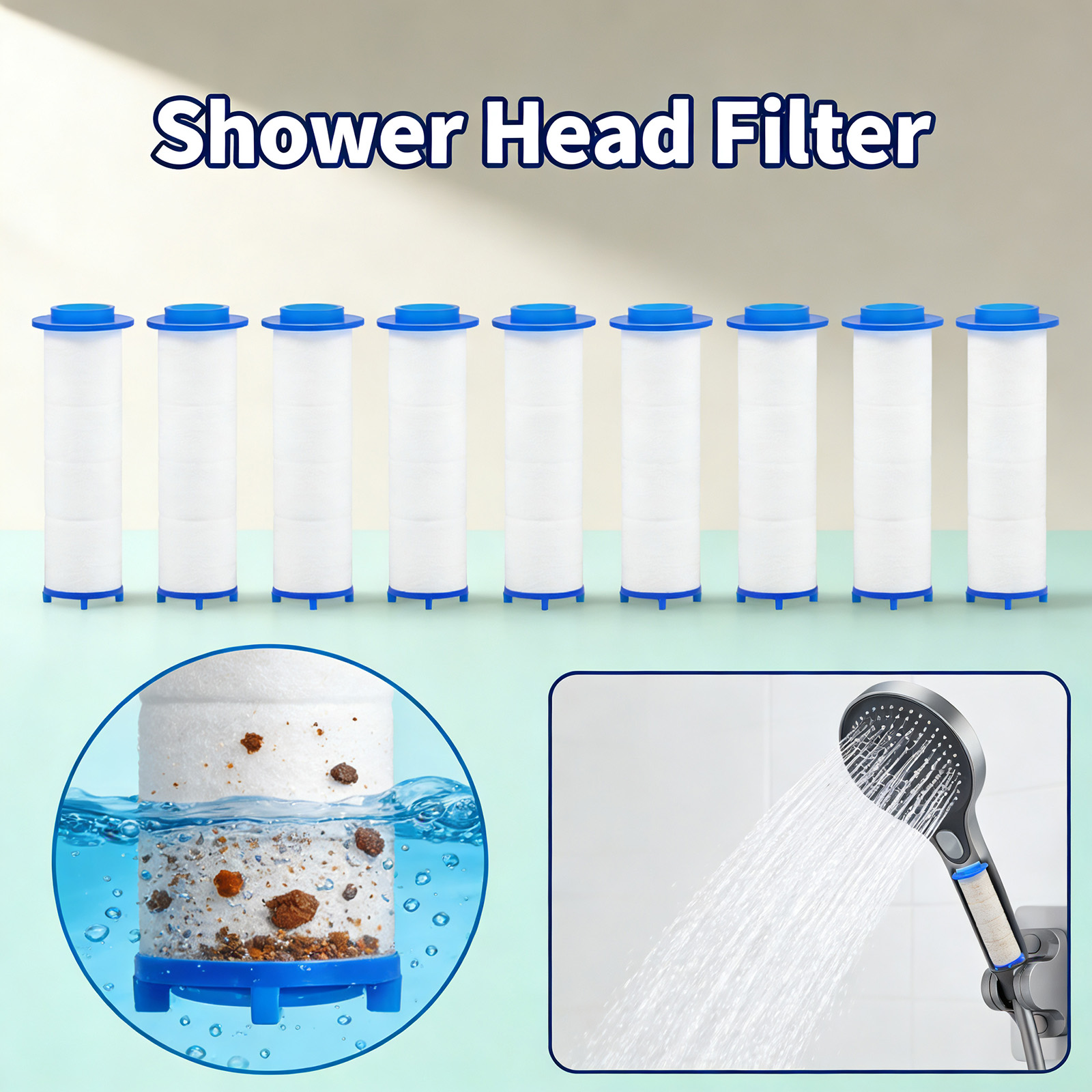 20Pcs Replacement Shower Filte - Shower Valve Cartridge บทวิจารณ์และราคา