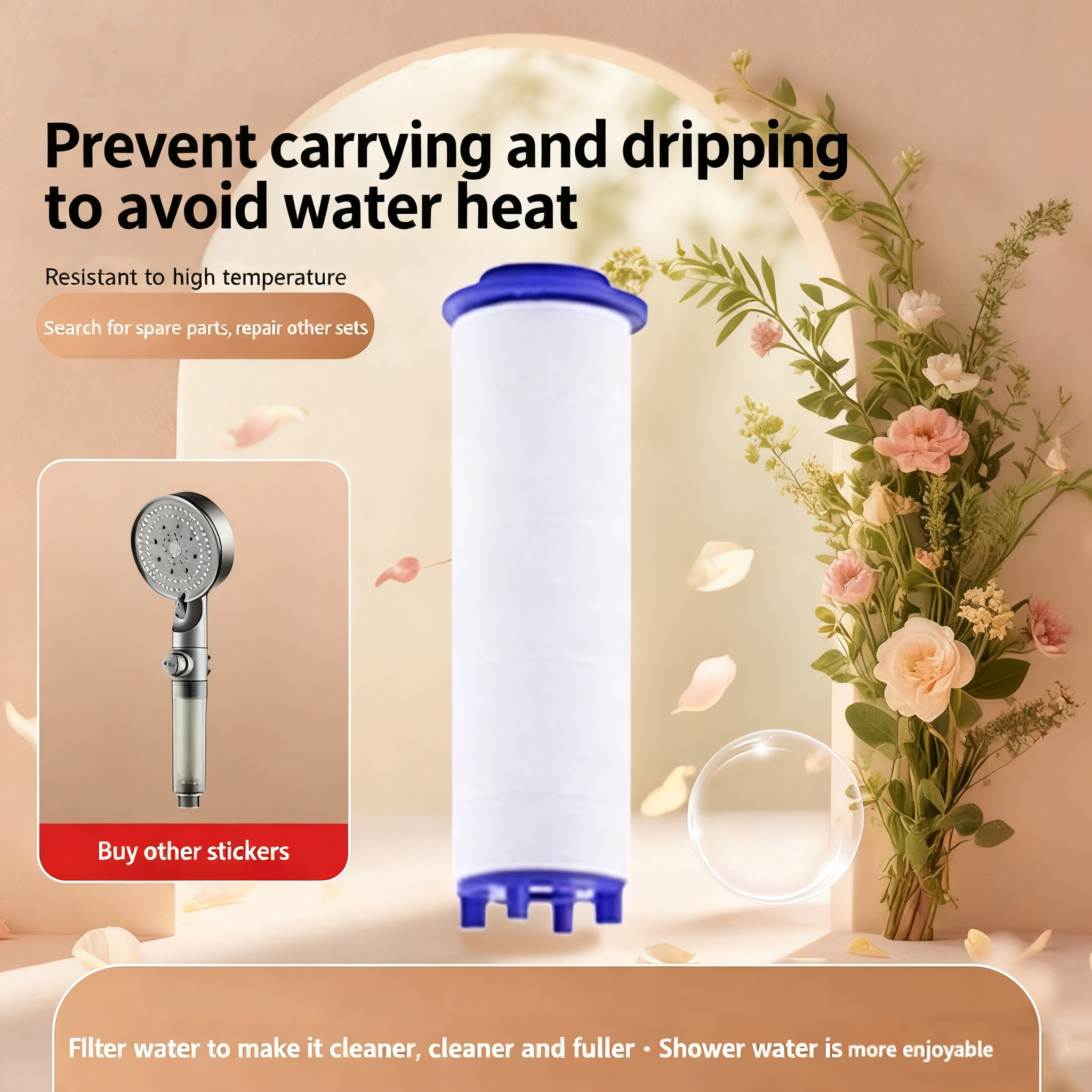 5/10PCS Shower Filter Increase - Shower Valve Cartridge บทวิจารณ์และราคา