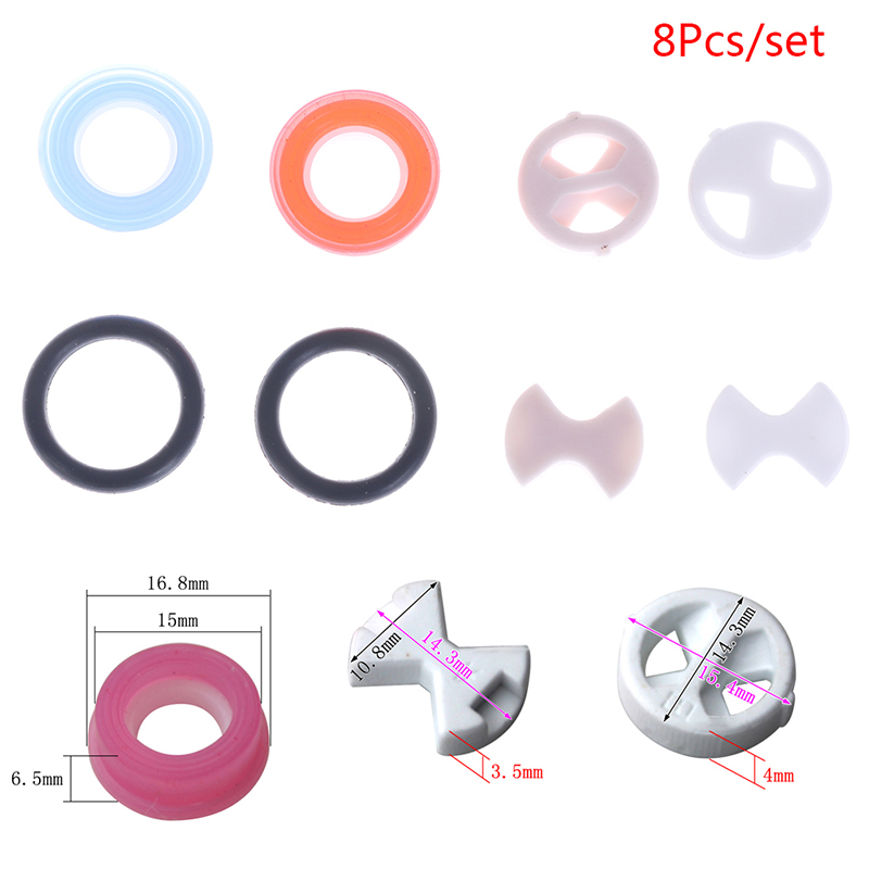 8Pcs/set Ceramic Disc Silicon  - Silicone Tap Washer บทวิจารณ์และราคา
